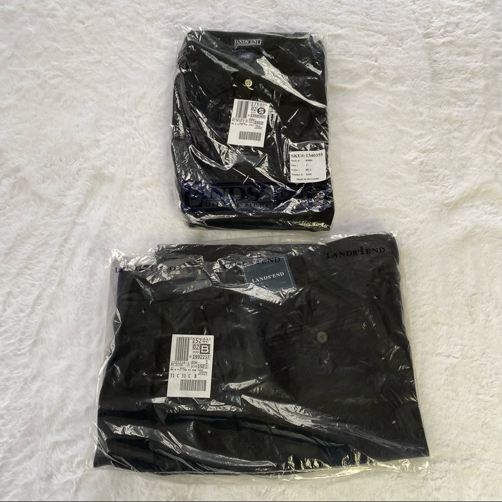 Lands’ End Bundle Polo and Dress Pants